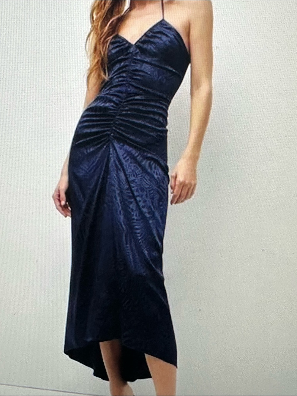 Veronica Beard Allan’s silk halter dress